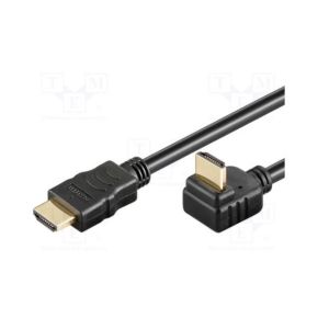 Laidas kabelis HDMI kištukas - HDMI kištukas 270° lenktas 1.5m 