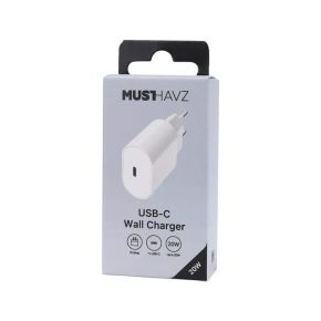 USB-C Charger 20W Easy to Go by Musthavz White