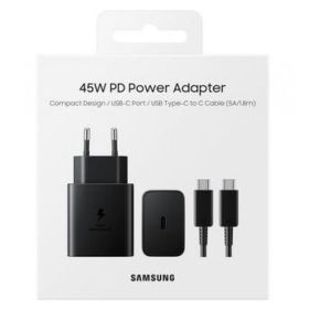 Samsung PD 45W Type-C Wall Charger (with cable) Black