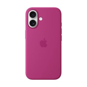 Apple iPhone 16 Silicone Case with MagSafe Fuchsia