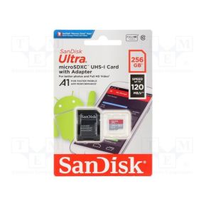 SanDisk Ultra MicroSDXC 256GB + SD Adap 120MB/s A1 Black