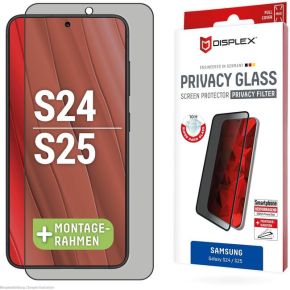 Samsung Galaxy S24/S25 Full Cover 3D Privacy Glass By Displex Black