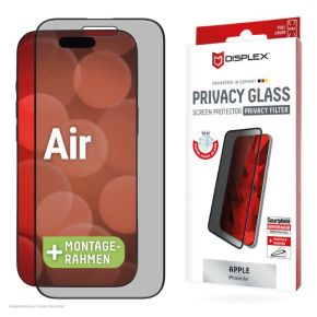 Apple iPhone Air Privacy Screen Glass Full Cover By Displex Black