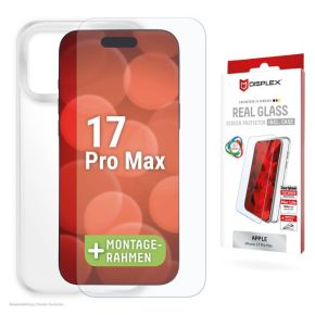 Apple iPhone 17 Pro Max Real Screen Glass + Case By Displex Transparent