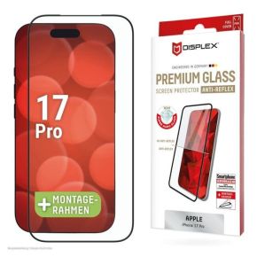 Apple iPhone 17 Pro Premium Screen Glass Full Cover Anti-Reflex By Displex Transparent