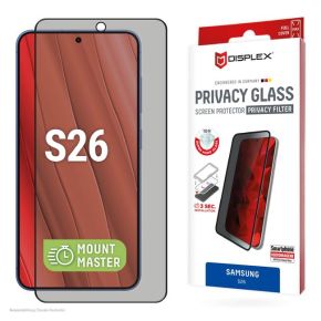 Samsung Galaxy S26 Privacy Screen Glass MM By Displex Transparent
