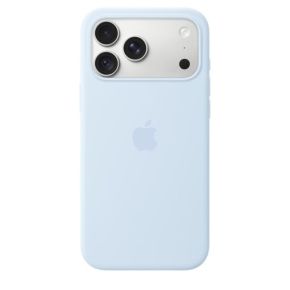 Apple iPhone 18 Pro Max Silicone Case with MagSafe Crisp Blue