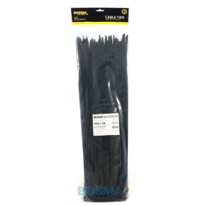 Bosma, kabelio dirželis  7.6x450mm juodas, 100vnt
