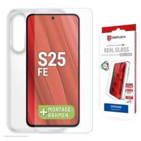 Samsung Galaxy S25 FE Real Screen Glass + Case By Displex Transparent