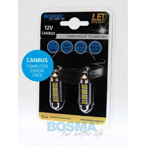 Bosma, lemputė CANBUS, SV8.5, 4xSMD5050, 39mm