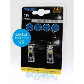 Bosma, lemputė CANBUS T10, W5W  3xSMD5050