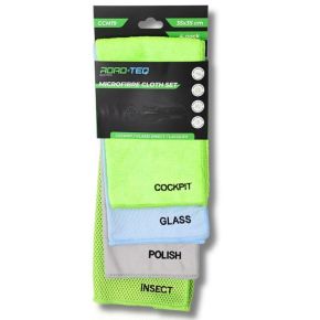 Mikropluošto šluosčių rinkinys „Streak Free Primary Set“ – 4 vnt.