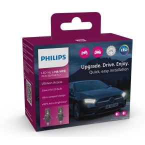 Philips LED pagrindinės šviesos H4/H19, 6000K, LEDriving HL, 2vn,