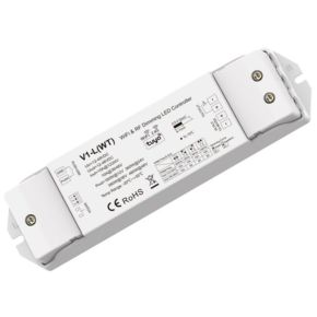 V1-L(WT) nuolatinės įtampos valdiklis 12-48V, 1x15A, Push-Dimm, Tuya, Wi-Fi