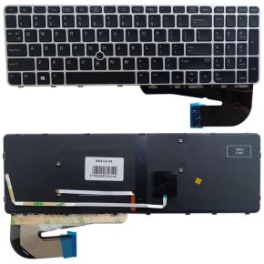 Klaviatūra HP EliteBook 850 G3, ZBook 15u G3, su pašvietimu, su „trackpoint“