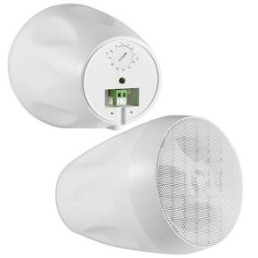 Lauko garsiakalbiai 20W, 4", 2 juostų, balti (pora)