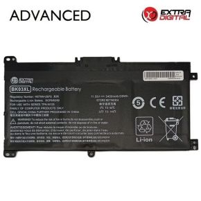 Nešiojamo kompiuterio baterija HP BK03XL, 3400mAh, Extra Digital Advanced