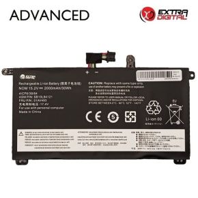 Nešiojamo kompiuterio baterija LENOVO 01AV493, 2000mAh, Extra Digital Advanced
