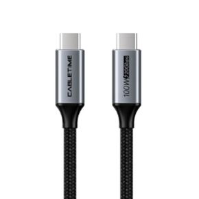 Kabelis USB3.2, USB-C - USB-C, 20Gbps, 100W, 20V/ 5A, 4K/ 60HZ, 1m