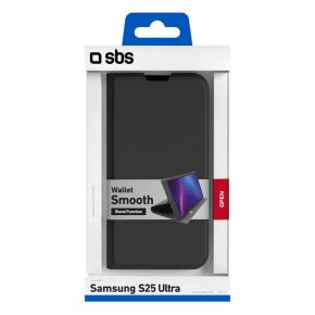 Samsung Galaxy S25 Ultra Wallet Smooth Case By SBS Black