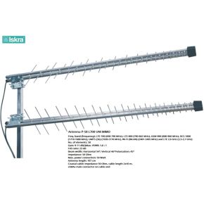 Antenna P-58 L700 U-MIMO+H155 2x10m+2xSMA Silver