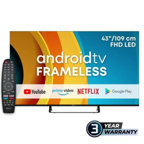 eSTAR Android TV 43"/101cm 2K FHD LEDTV43A1T2 Black