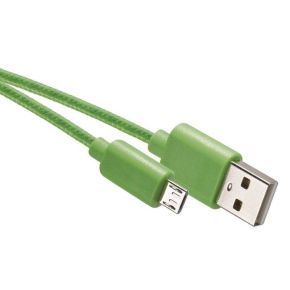 Laidas USB 2.0 A/M - micro B/M 1m (rožinis)
