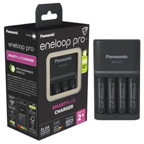 Baterijų įkroviklis Panasonic + 4xAA Eneloop Pro 2500 mAh