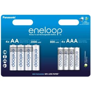 Akum. Eneloop  MIX HR6 AA 2000mAh+HR03 800mAh 8BE