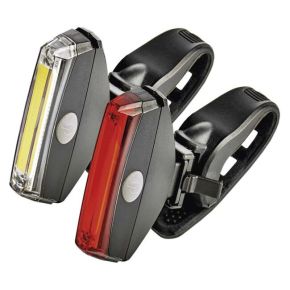 Priekinis ir galinis dviračio žibintai 1W COB LED