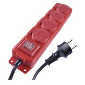 Tinklo ilgiklis 4 rozečių 10m 1.5 mm2 IP44