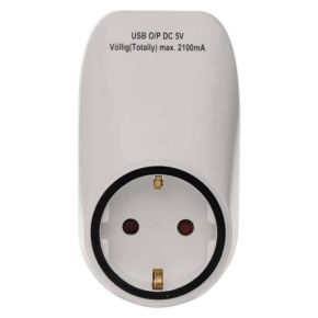 El. lizdas + 2xUSB 5V 2.1A