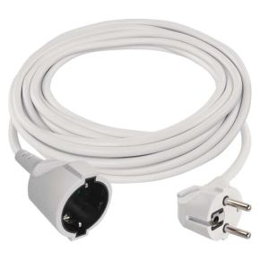 Tinklo ilgiklis 1 rozetė 7m 1.5mm2 baltas