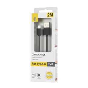 Laidas USB-C 2m 2.4A OnePlus juodas