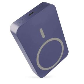 Nešiojamas įkroviklis (powerbank) EMOS 10000mAh USB-C+bevielis įkrovimas mėlynas