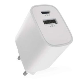 Tinklo kroviklis EMOS 1xUSB-A, 1xUSB-C 15W baltas