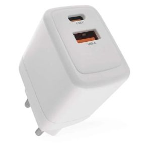 Tinklo kroviklis EMOS 1xUSB-A, 1xUSB-C GAN PD 20W baltas