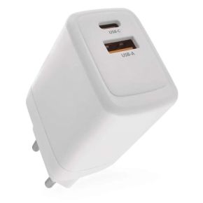 Tinklo kroviklis EMOS 1xUSB-A, 1xUSB-C GAN PD 45W baltas