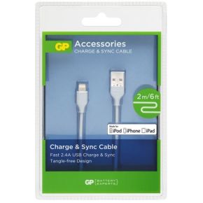 Laidas GP USB-lightning  2.4A, 2m