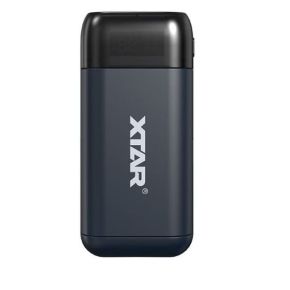 Akumuliatorių įkroviklis XTAR PB2SL Li-Ion 18650-21700 USB QC3.0 su nešiojamo įkroviklio ("powerbank")  funkcija