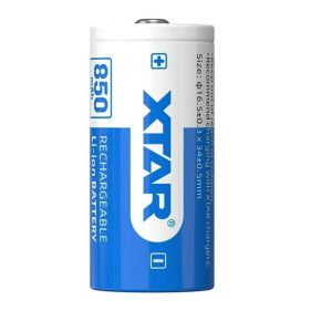 Akum. XTAR 16340-85PCM/R-CR123 Li-Ion 3.7V 850 mAh 2.7A su apsauga