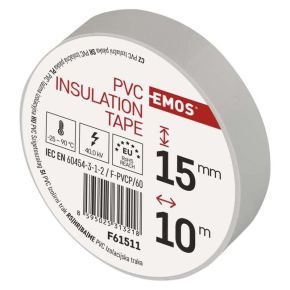 PVC izoliacinė juosta EMOS 15/10 (balta)