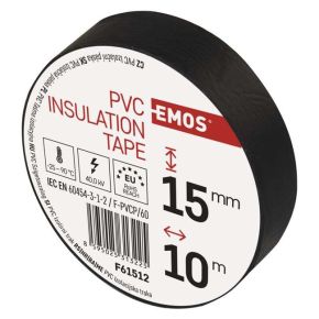 PVC izoliacinė juosta EMOS 15/10 (juoda)