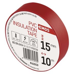 PVC izoliacinė juosta EMOS 15/10 (raudona)