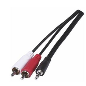 Laidas 3.5 mm ST/M - 2RCA/M 3m