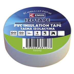 PVC. izoliacinė juosta Izotape 15/10 (balta)