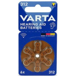 Baterija klausos aparatams VARTA Zinc-Air 312