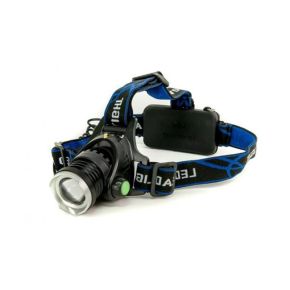 Įkraunamas žibint. ant galvos 10 W CREE, IPX4, 2x18650, focus