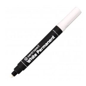 Žymeklis-markeris permanentinis Centropen universalus 2.5mm baltas