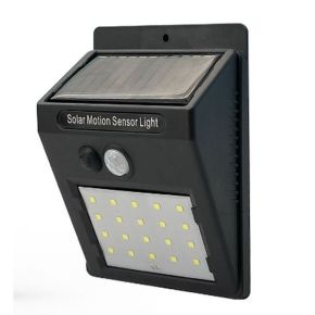 LED saulės energijos lauko šviestuvas su judesio jutikliu 5W 300lm, 1200mAh